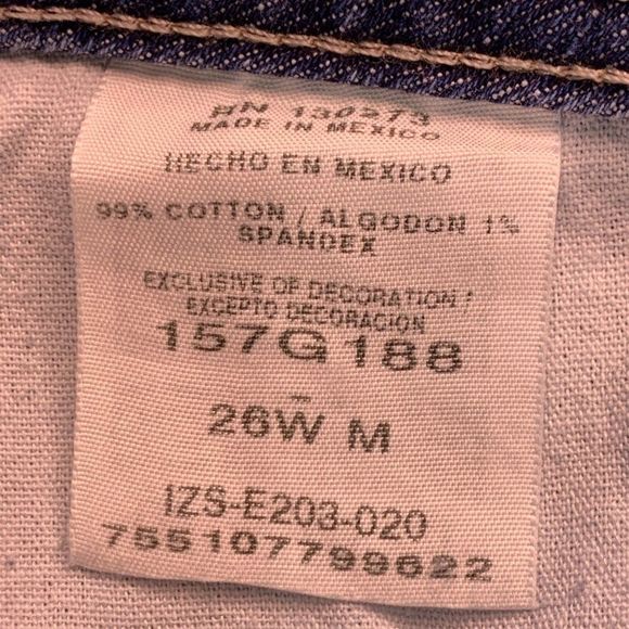 Womens Riders Jeans Size 26W Plus Cotton blend stretch 2016 Medium Blue Curve - Picture 6 of 7